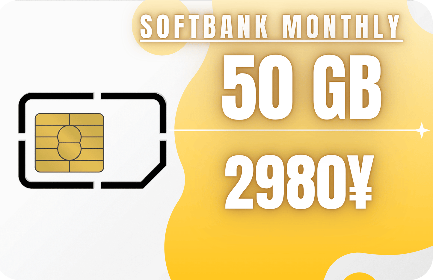 Softbank Monthly Unlimited 50GB Data & Incoming SMS Only