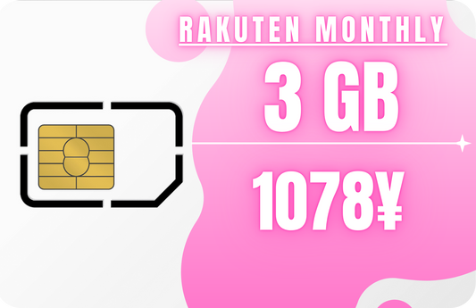 Rakuten Monthly 3GB Data & SMS Only