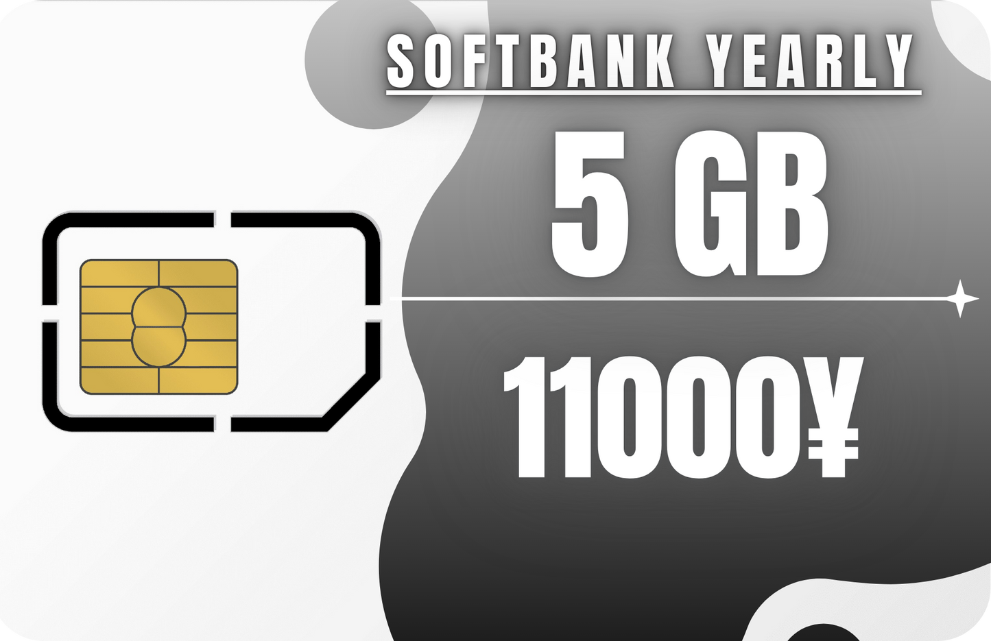 Softbank Yearly 5GB Data & Incoming SMS Only