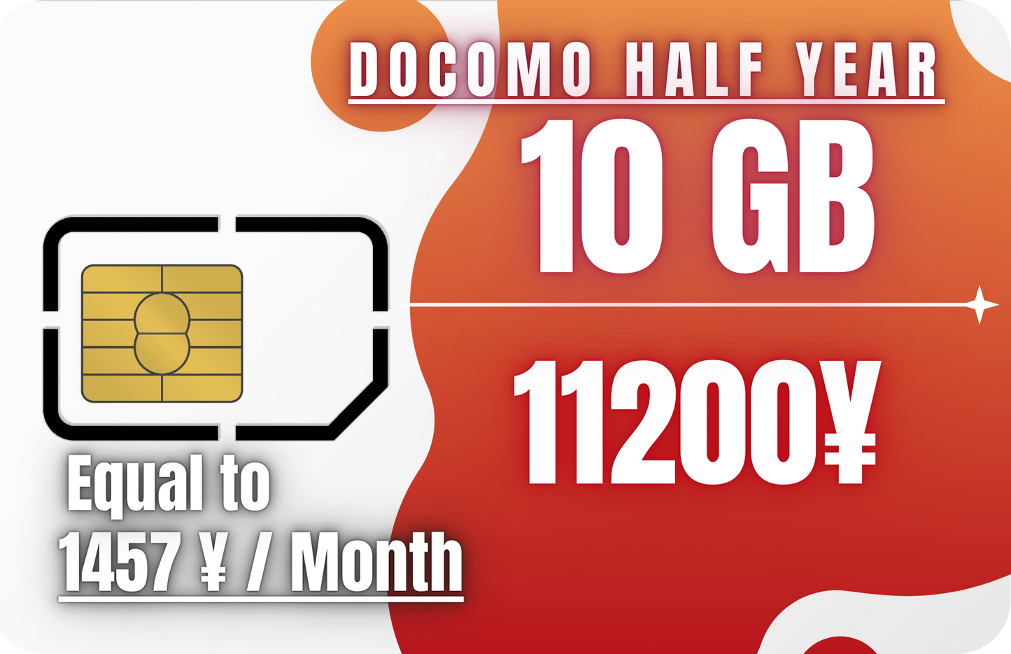 Docomo 7-Month 10 GB Call & Data & SMS