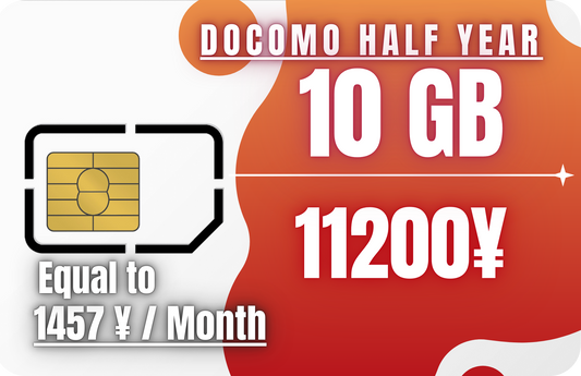 Docomo 7-Month 10 GB Call & Data & SMS