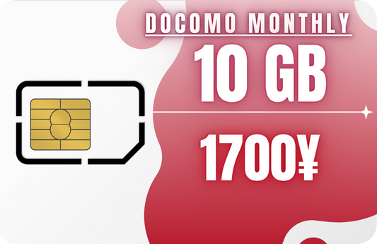 Docomo Monthly 10 GB Call & Data & SMS