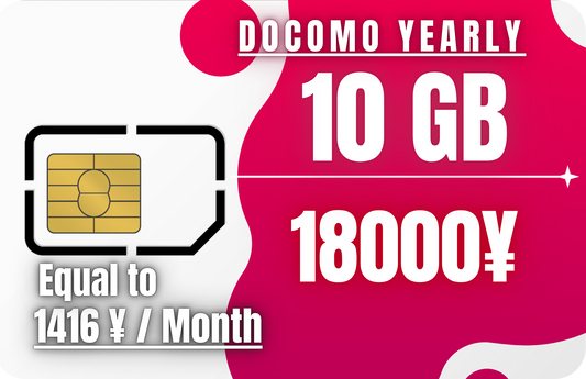 Docomo Yearly 10 GB Call & Data & SMS