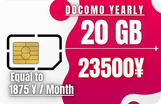 Docomo Yearly 20 GB Call & Data & SMS