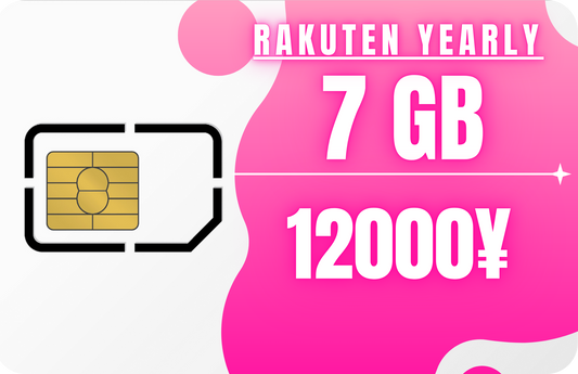 Rakuten Yearly 7 GB Data & SMS Only