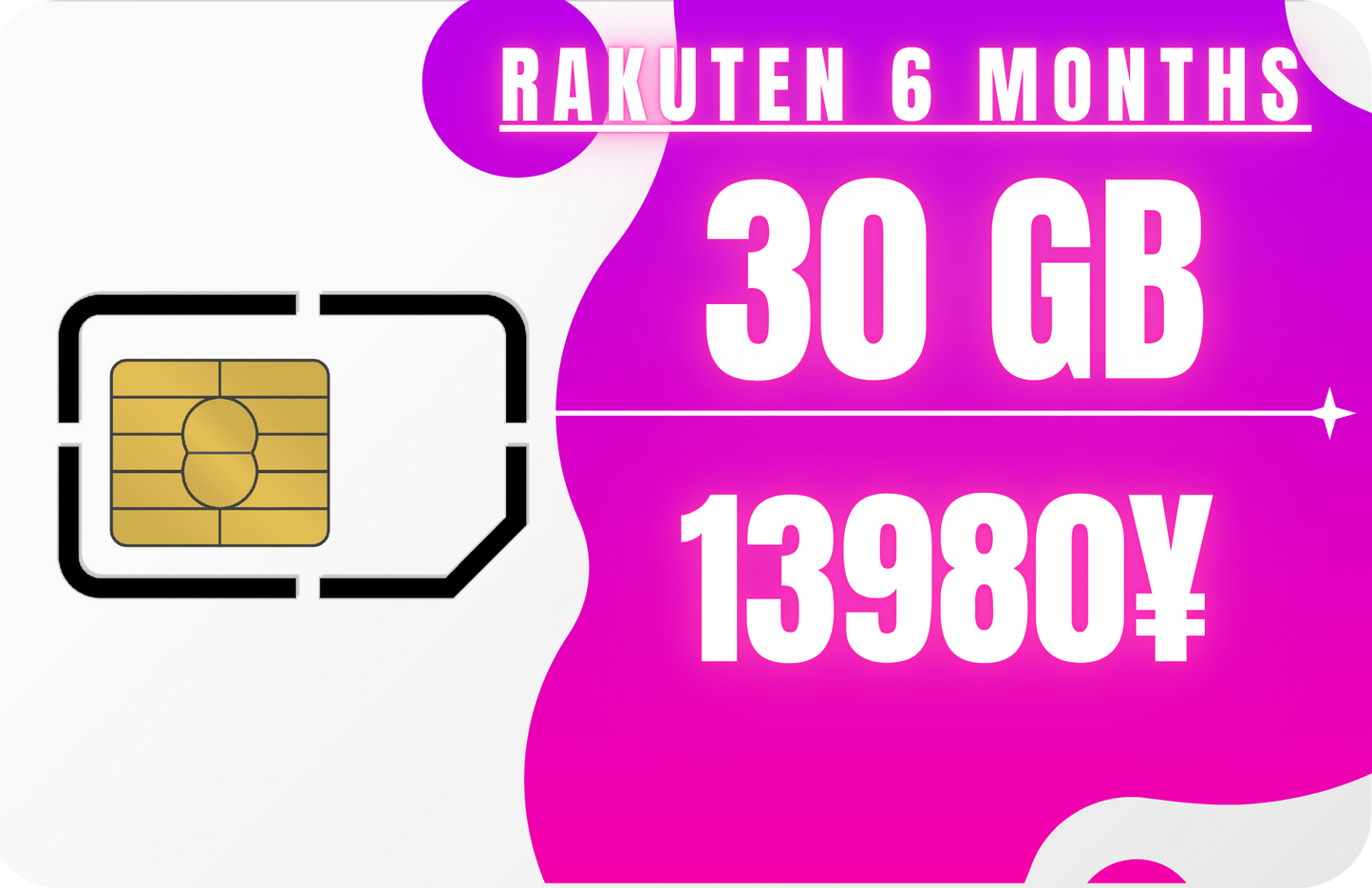 Rakuten Half-Year 30 GB Data & SMS Only