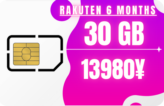 Rakuten Half-Year 30 GB Data & SMS Only