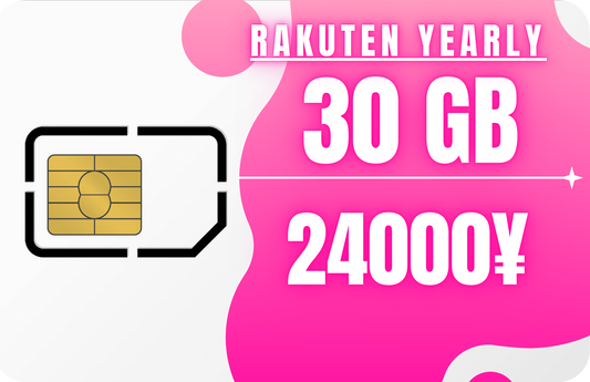 Rakuten Yearly 30 GB Data & SMS Only